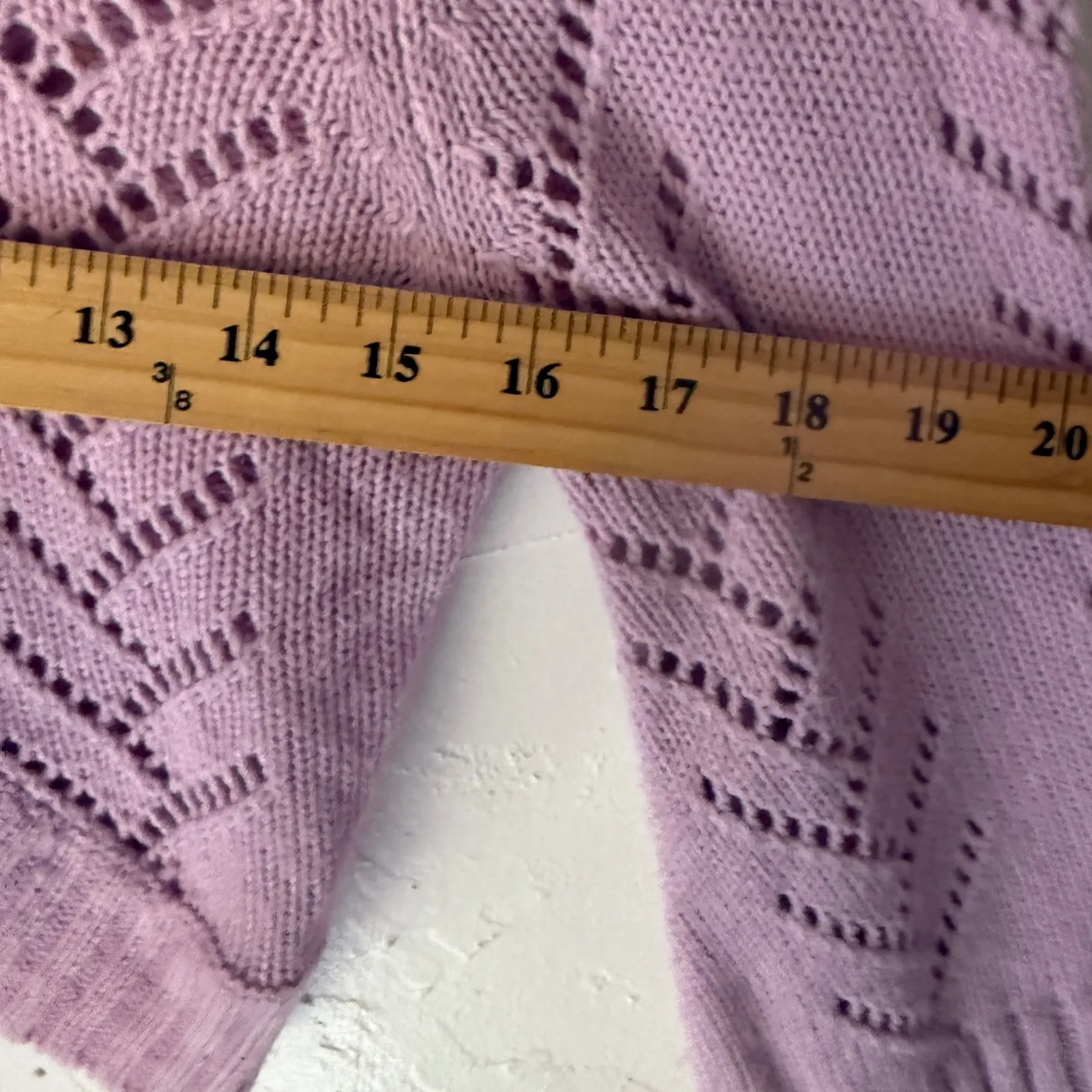 bebe Y2k Open Knit Lavender Purple‎ Mock Neck Poncho Sweater Womens M Purple Size M - Image 5