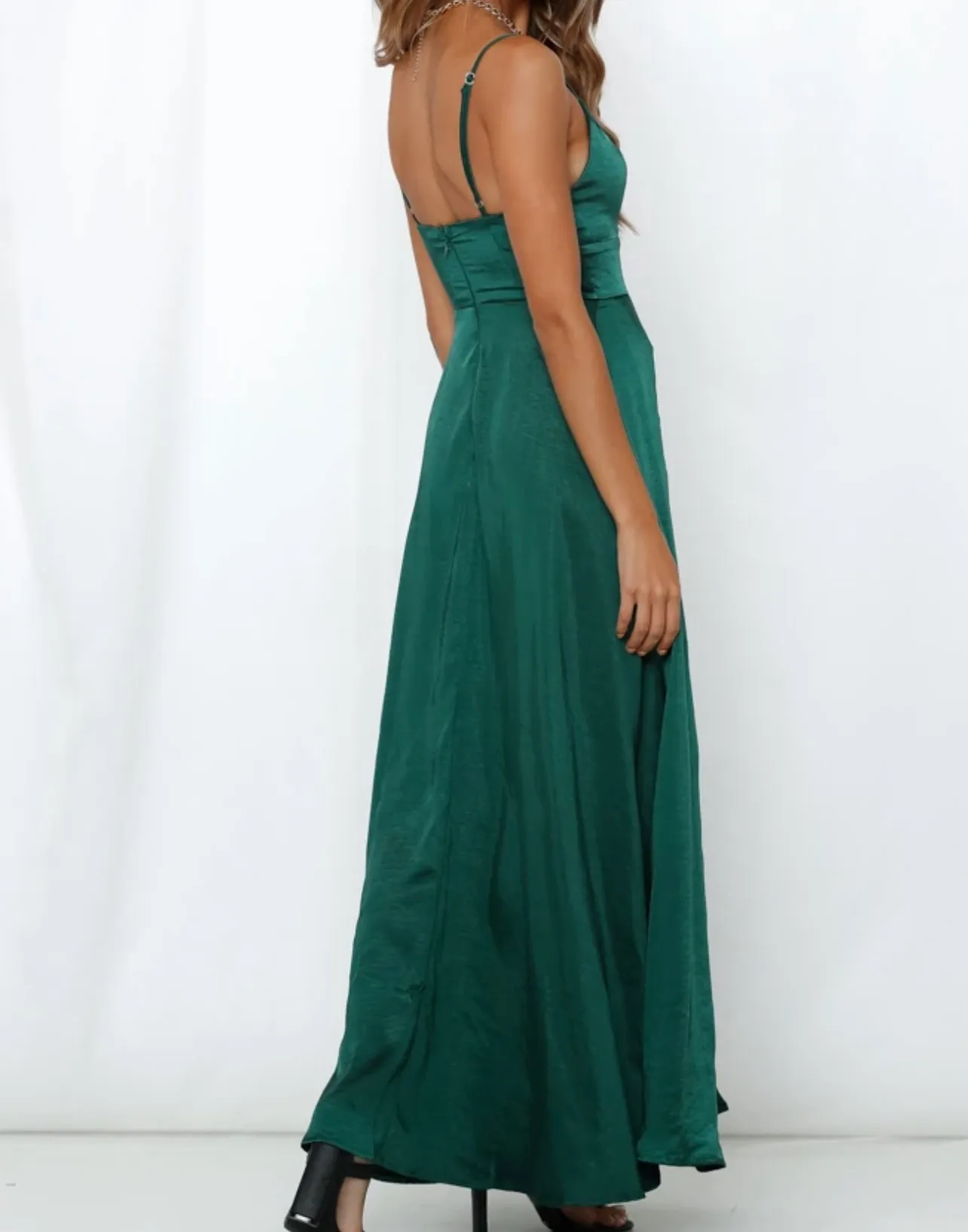 Hello Molly Green Maxi Dress - Image 4