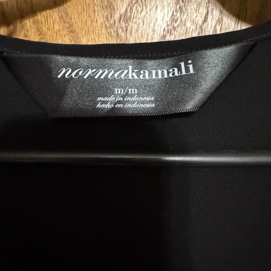 Norma Kamali Classic Black Dress size medium - Image 2