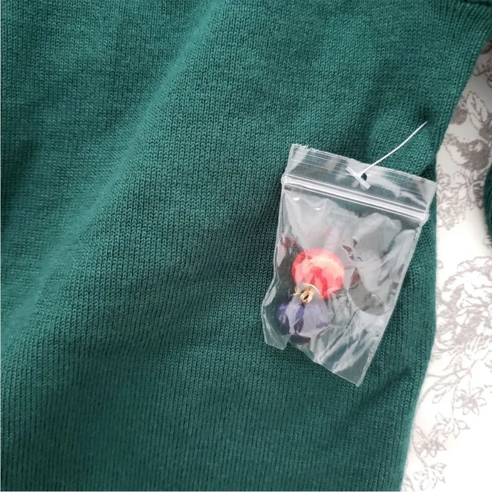 Modcloth rare green cardigan Size S diff buttons - Image 10