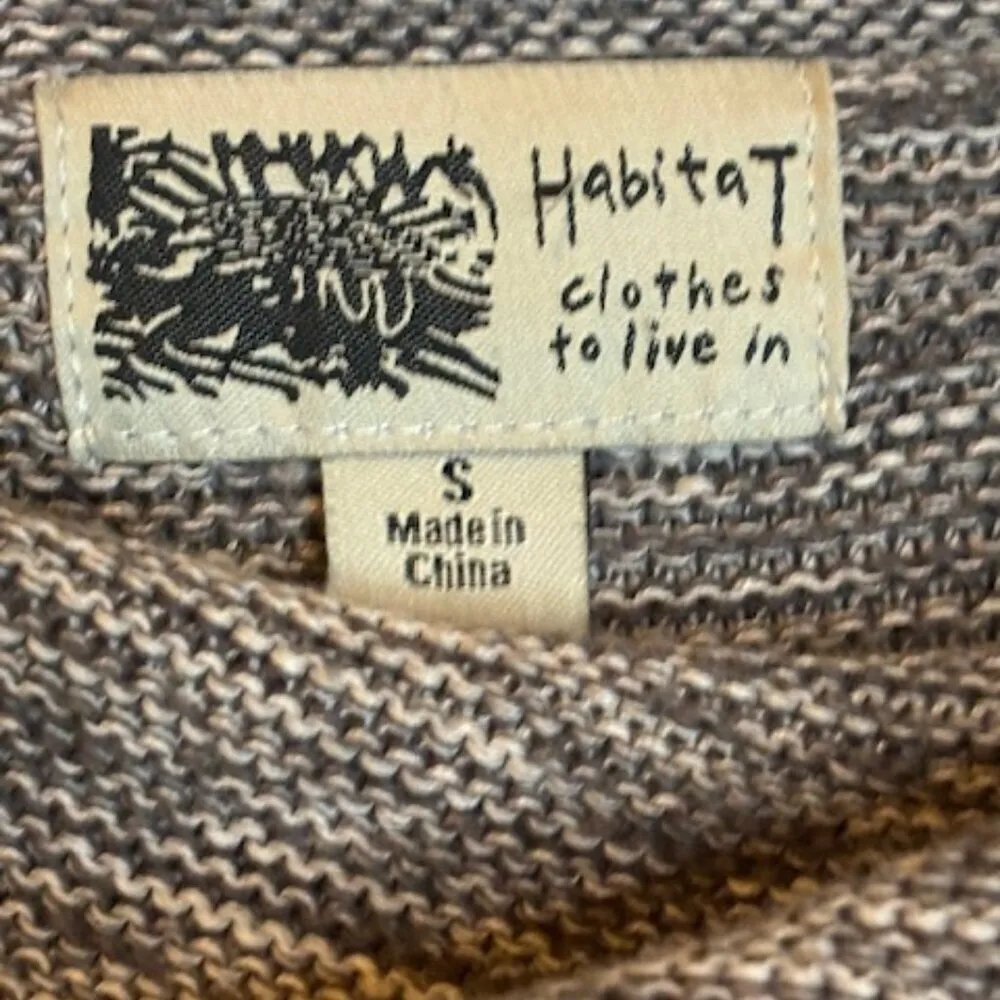 Habitat Clothes to‎ Live In Sweater Women's Size Small Knit Gray - Image 3