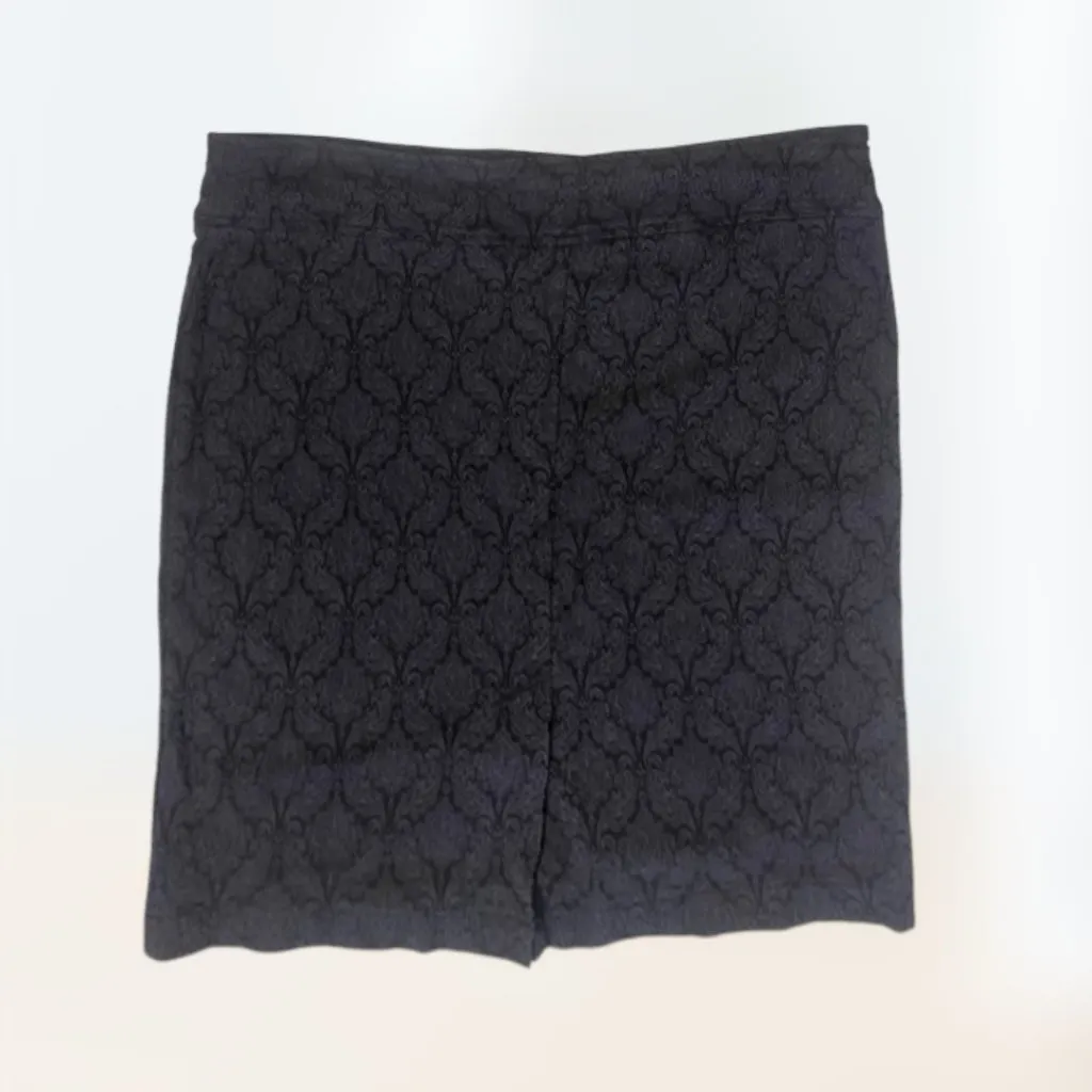 Black Floral Pencil Skirt Soho Apparel ltd. Women's Size XL - Image 2