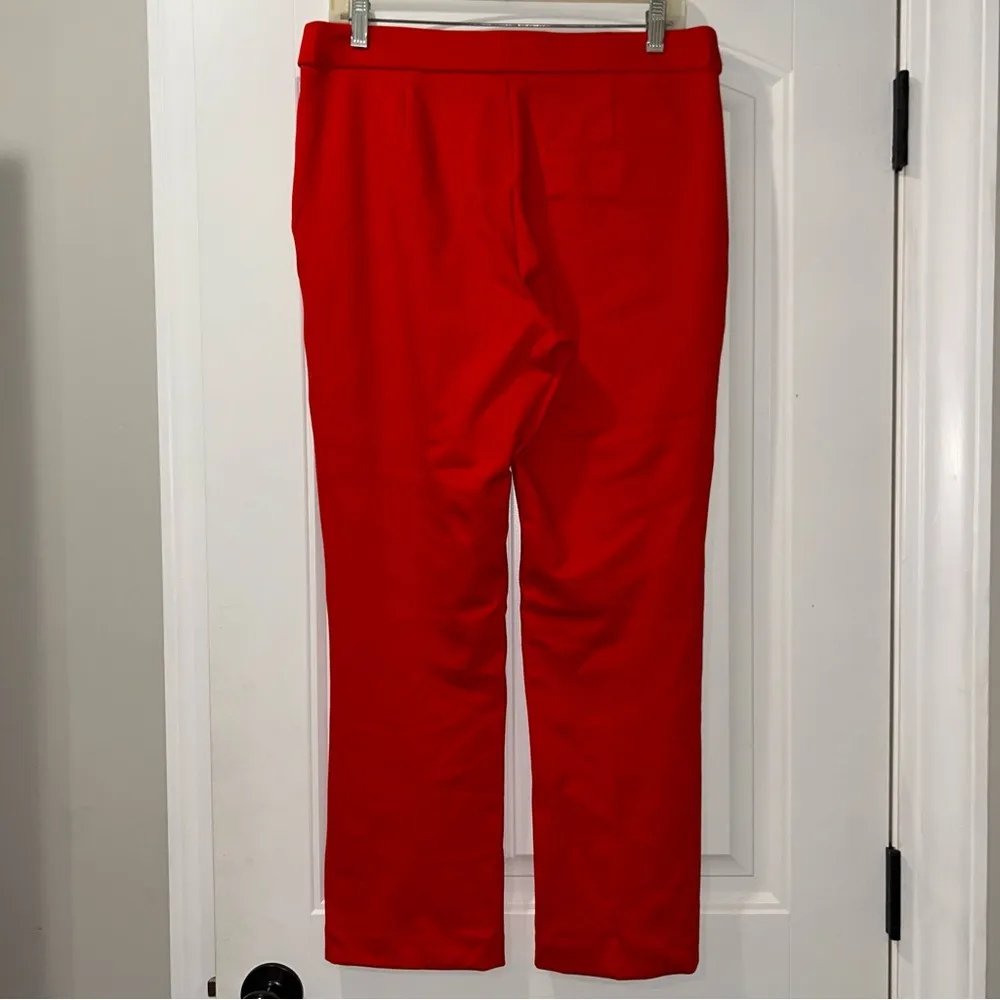 Jules & Leopold Red Pants with Button Accents Women’s Large - Image 5