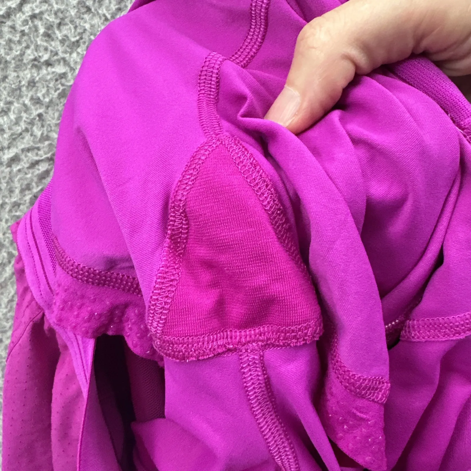 Lululemon Court Rival Perforated High Rise Skirt Skort Purple Highlight Women 6 - Image 3