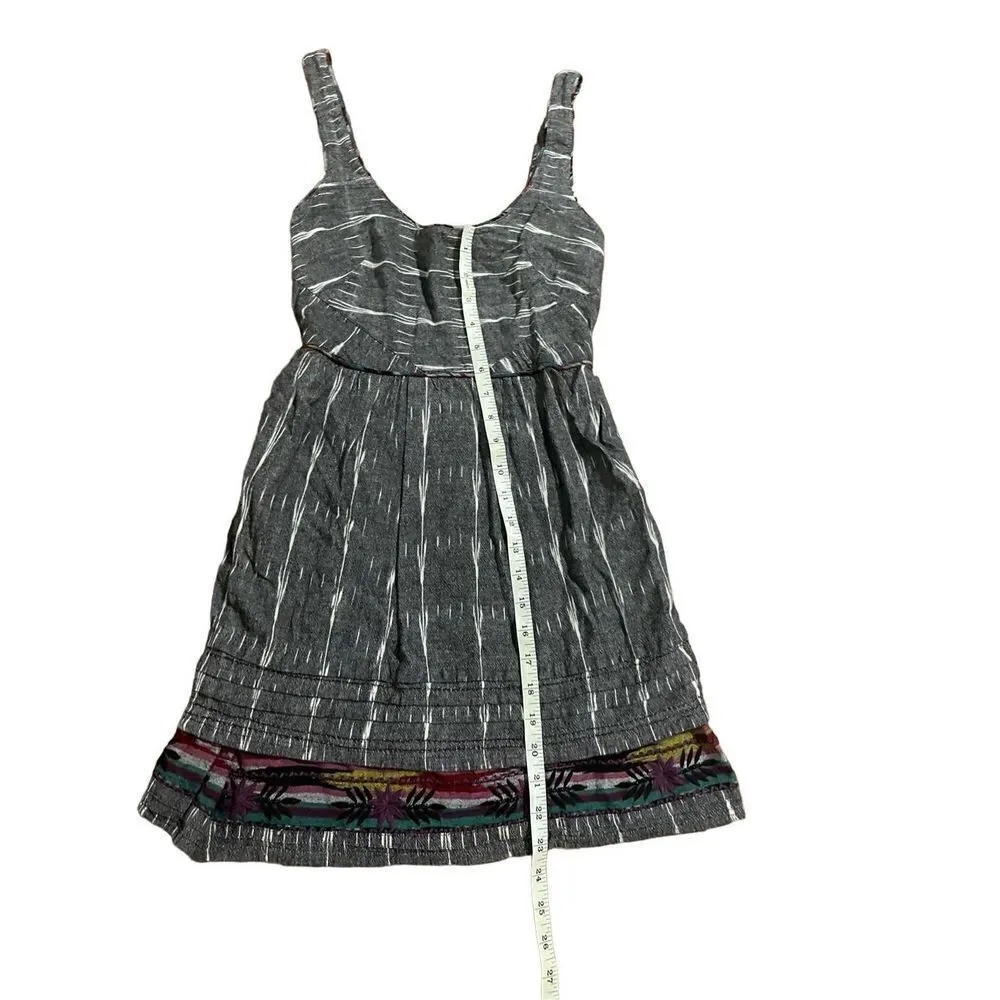 Free People New Romantics WeatherVane Ikat Print Sleeveless Midnight Emb… - Image 11