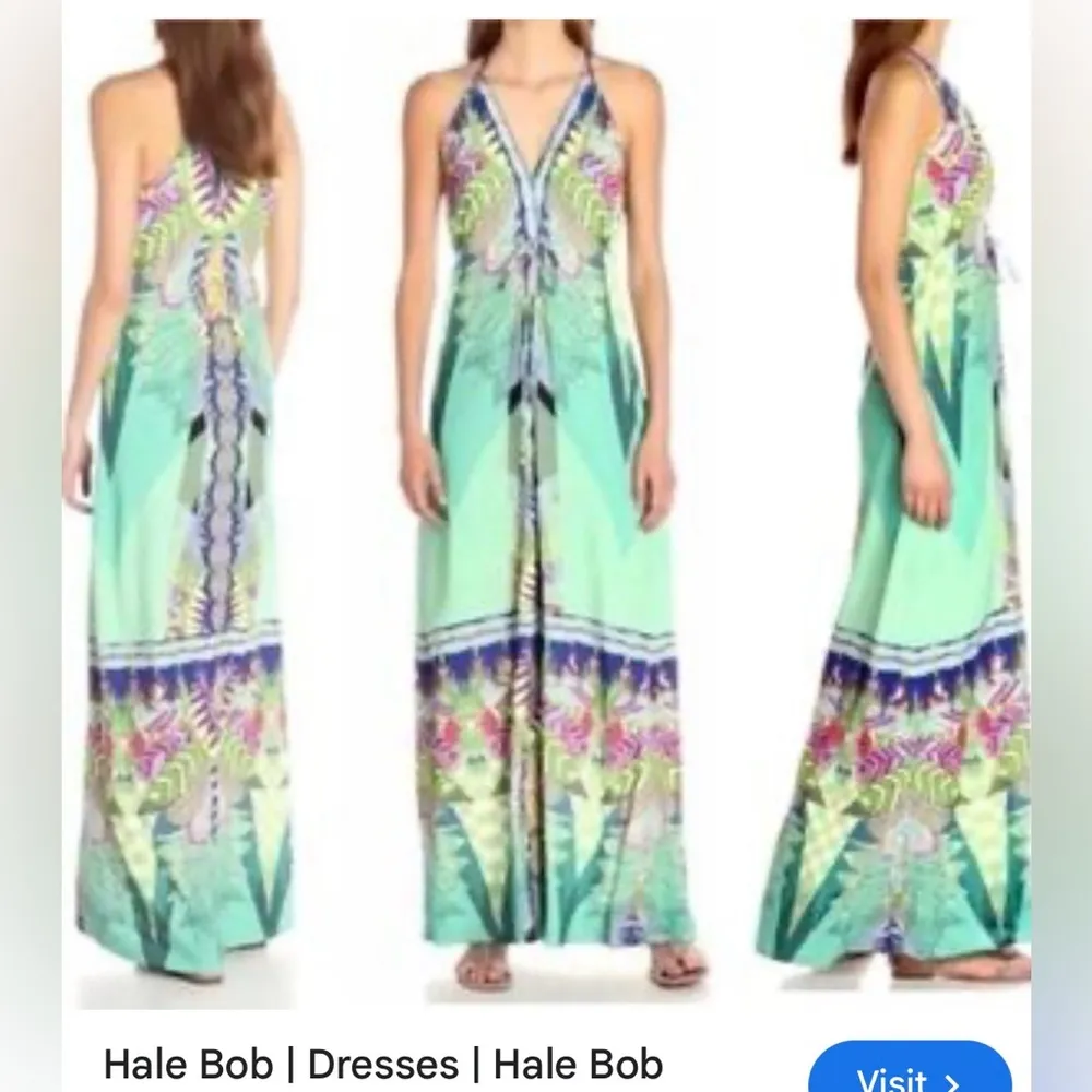 Hale Bob Women’s Jungle Playground Multicolor Maxi Dress | Size XS - Image 2