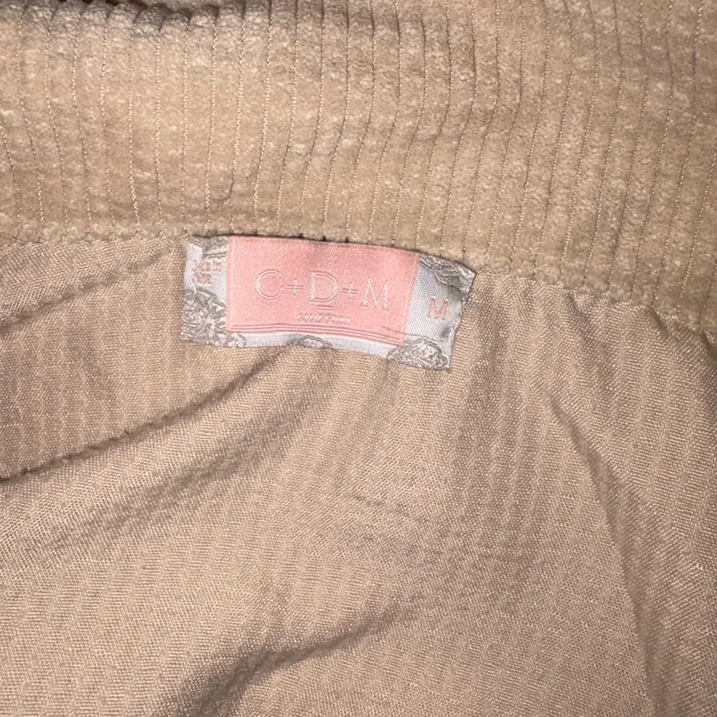 Chic Cream corduroy Jacket Size M - Image 6