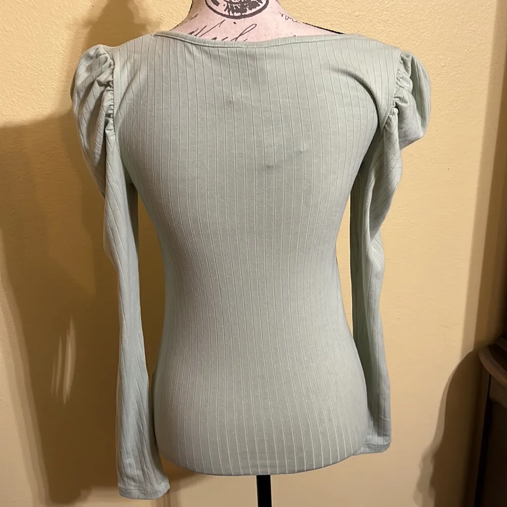 Vero Moda Kelly Square Neck Puff Sleeve Top - Image 4