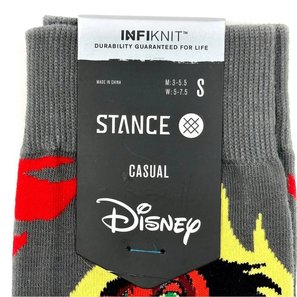 Stance Disney Villains The Lion King Crew Socks Small Kids Womens Scar Movie - Image 2