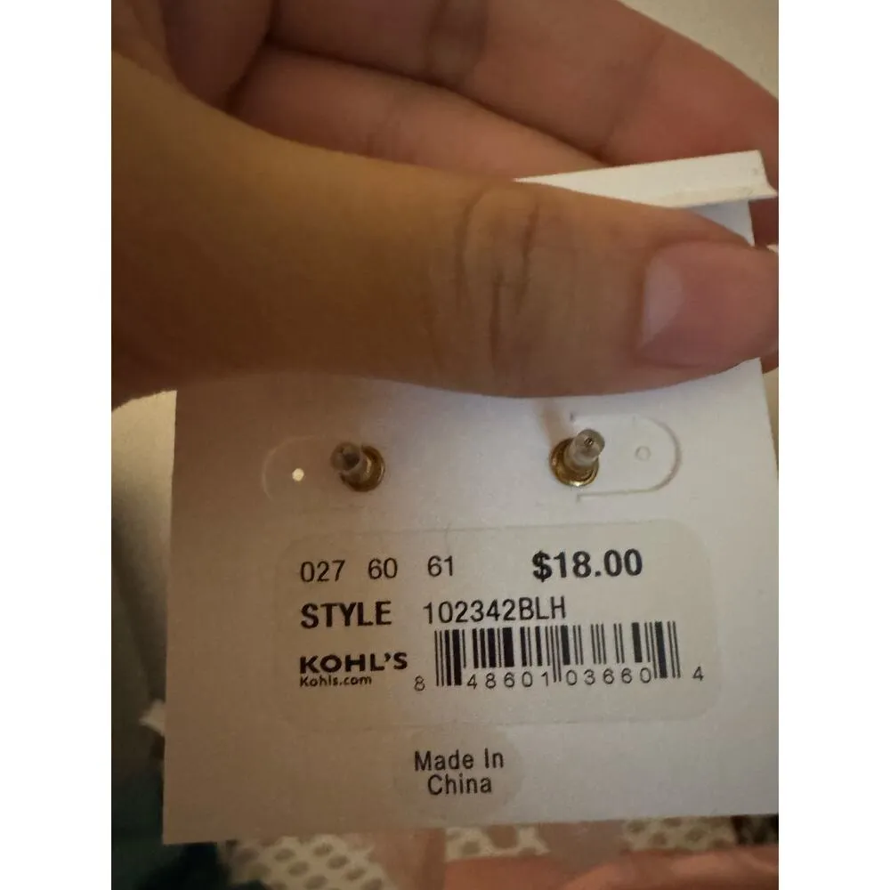 MRS Pink Crystal Blush Resin Mrs. Drop Earrings Just Married Bride to Be - Image 4