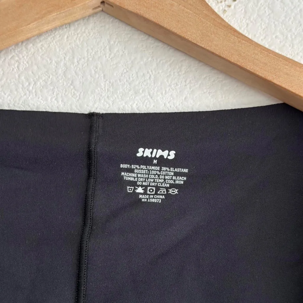 Skims Body Long Slip Dress in Onyx, Size Medium - Image 5