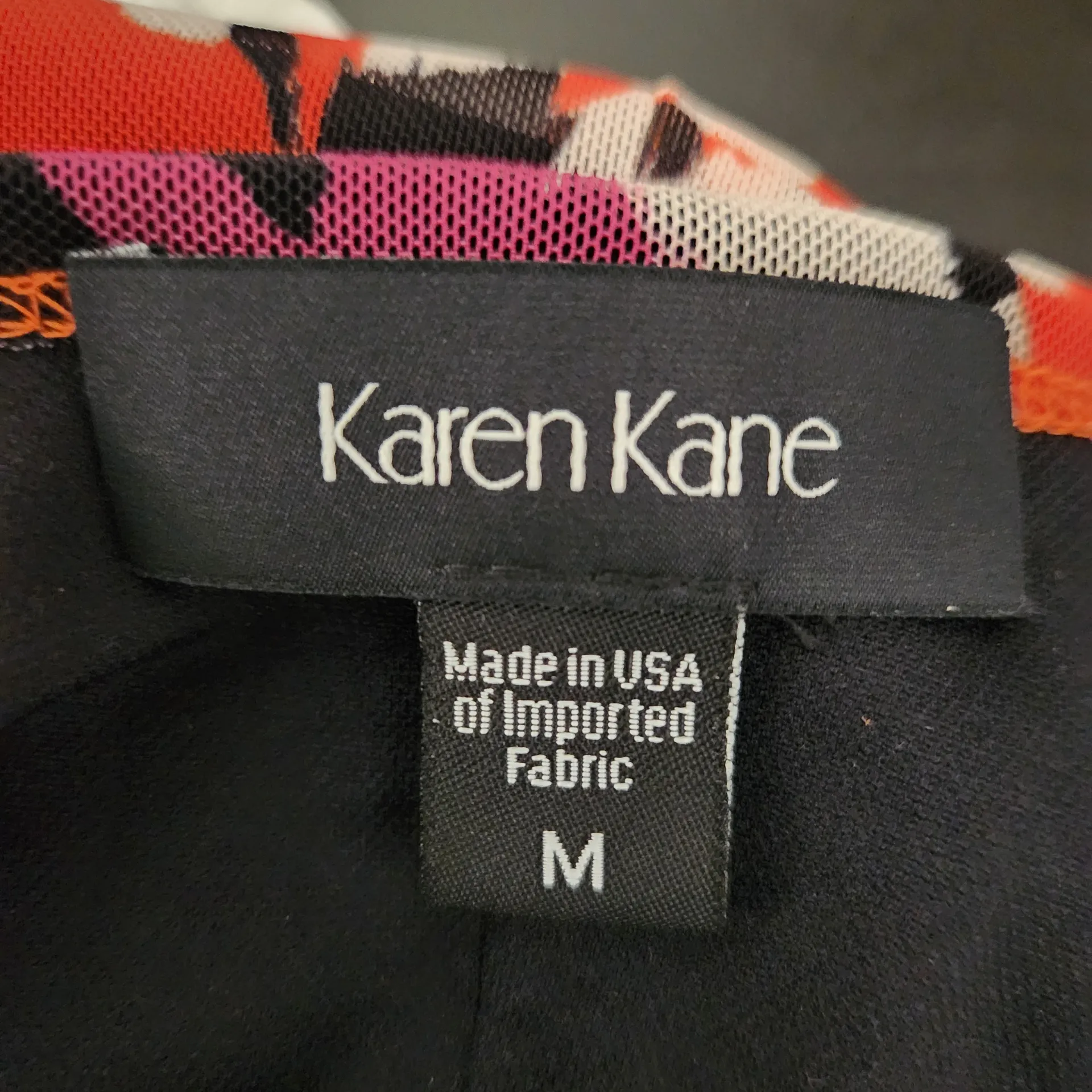 Karen Kane Red Floral Mesh Midi Dress Sleeveless Size Large - Image 8