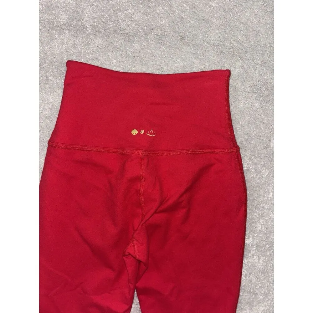 Kate Spade Beyond Yoga Red Bow Activewear Leggings‎ Xs Stretch Cropped - Image 6