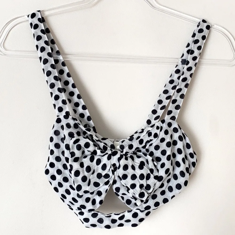 Tularosa Revolve Kristy polka dot bra top size small - Image 3