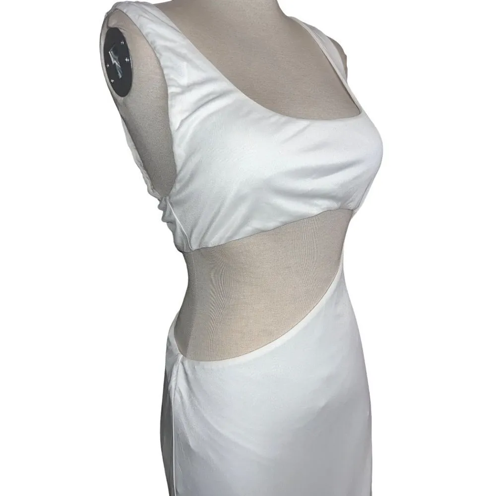 Auteur Clem Cutout Dress in White Large New Womens Long Maxi Gown - Image 7