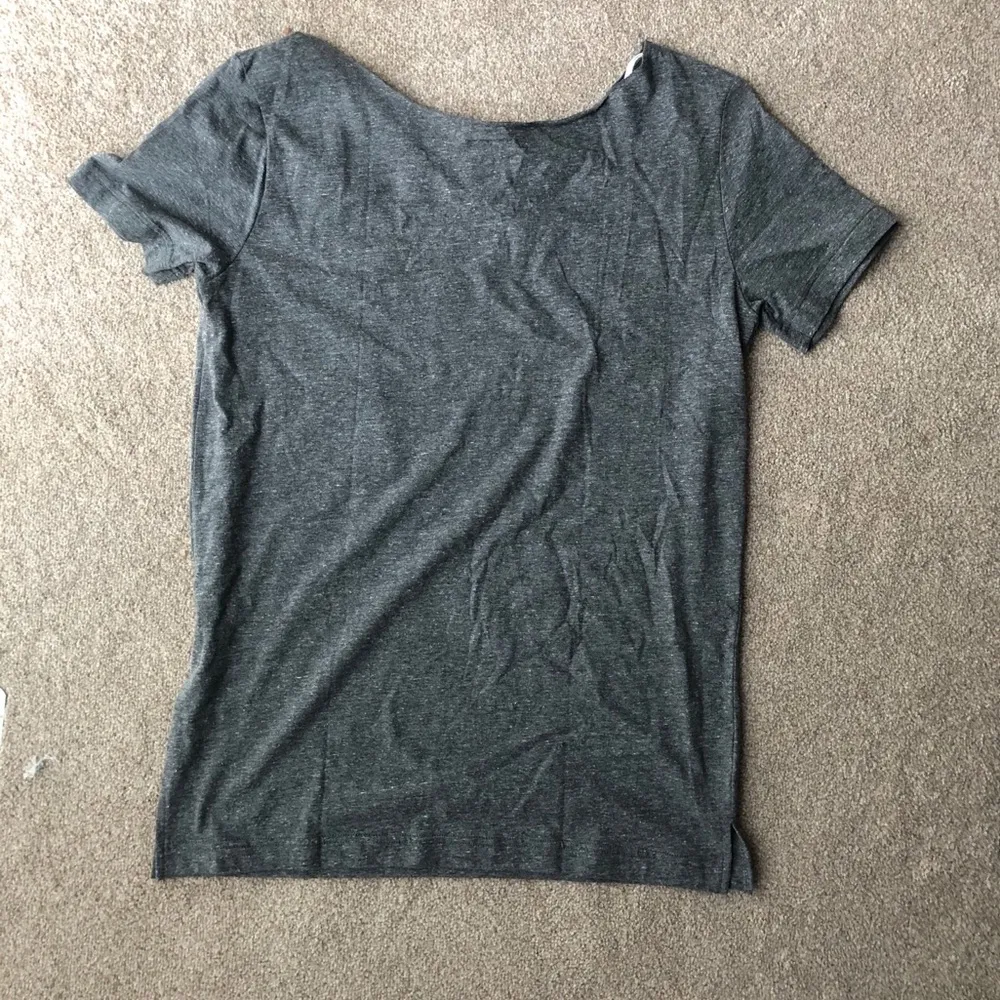 VS Pink Grey Logo Oversized Off The Shoulder Tunic Top Size XS - Image 2