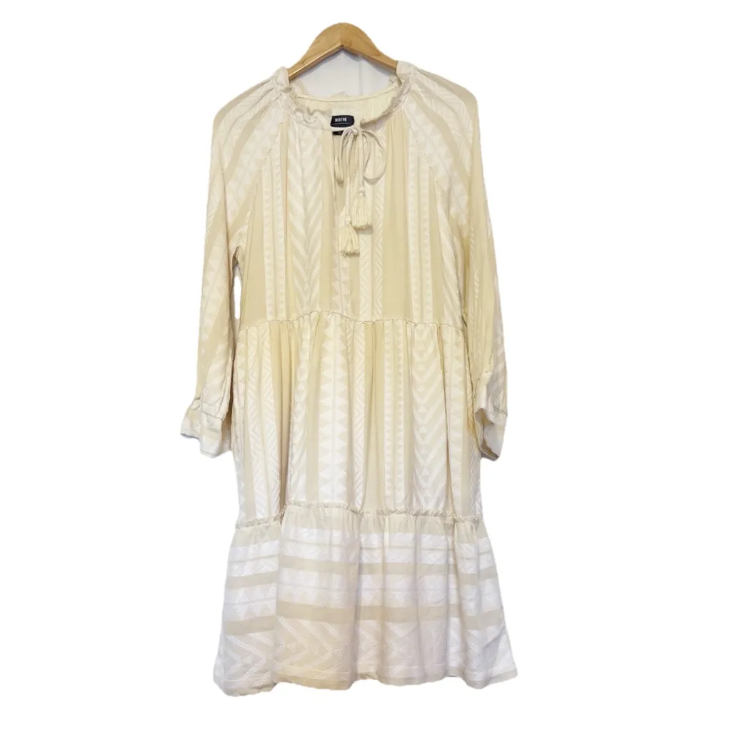 Anthropologie Maeve Dominique‎ Tunic Dress Creme White size Medium Petite - Image 4