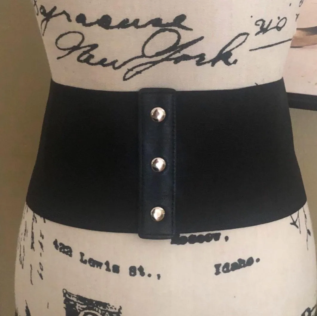 Boutique Sexy Black Snap Back Waist Trimmer Corset Belt - Image 6