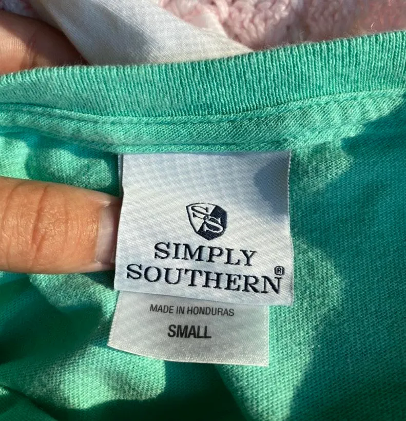 Simply Southern Lime Green Turtle Tee - Image 4