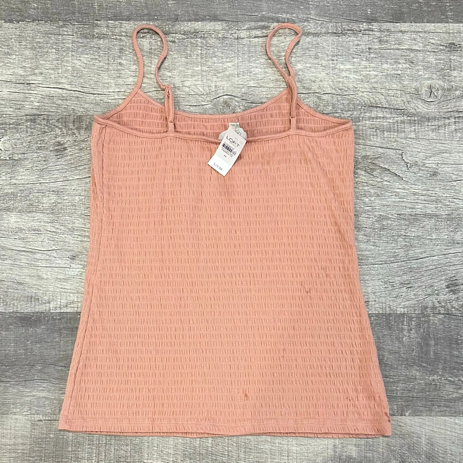 LOFT Outlet NEW Stretchy Ribbed Tank Top Bundle (2) Womens M Blue Peach Cami Set - Image 8