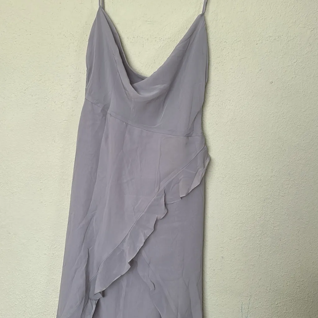 HOUSE OF CB 'Alexandria' Grey Floaty Maxi Dress NWOT‎ size XL - Image 6