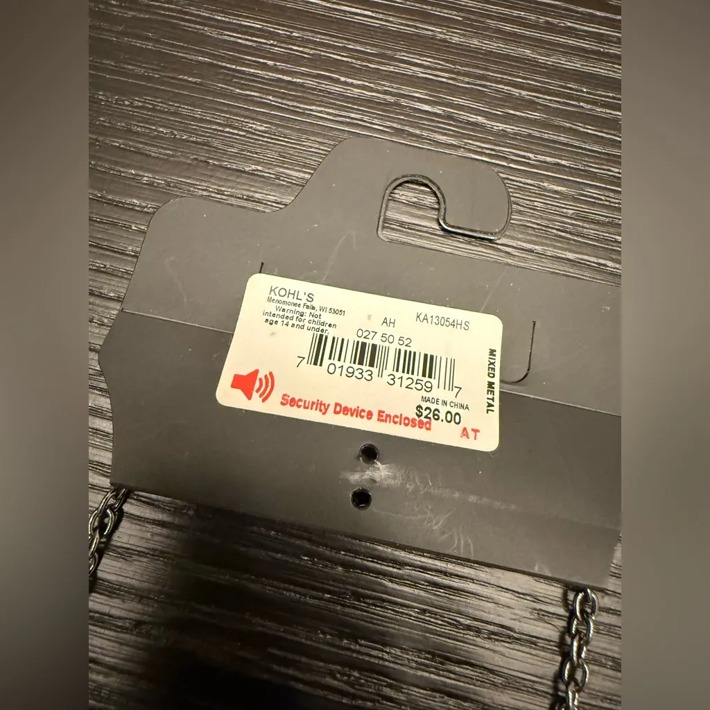 NWT Apt 9 Black Metal Floral Flower Bib Necklace Statement Necklace - Image 6