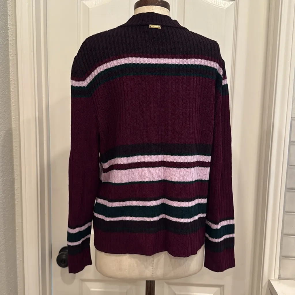 St. John Sport stripe crew neck sweater - Image 11