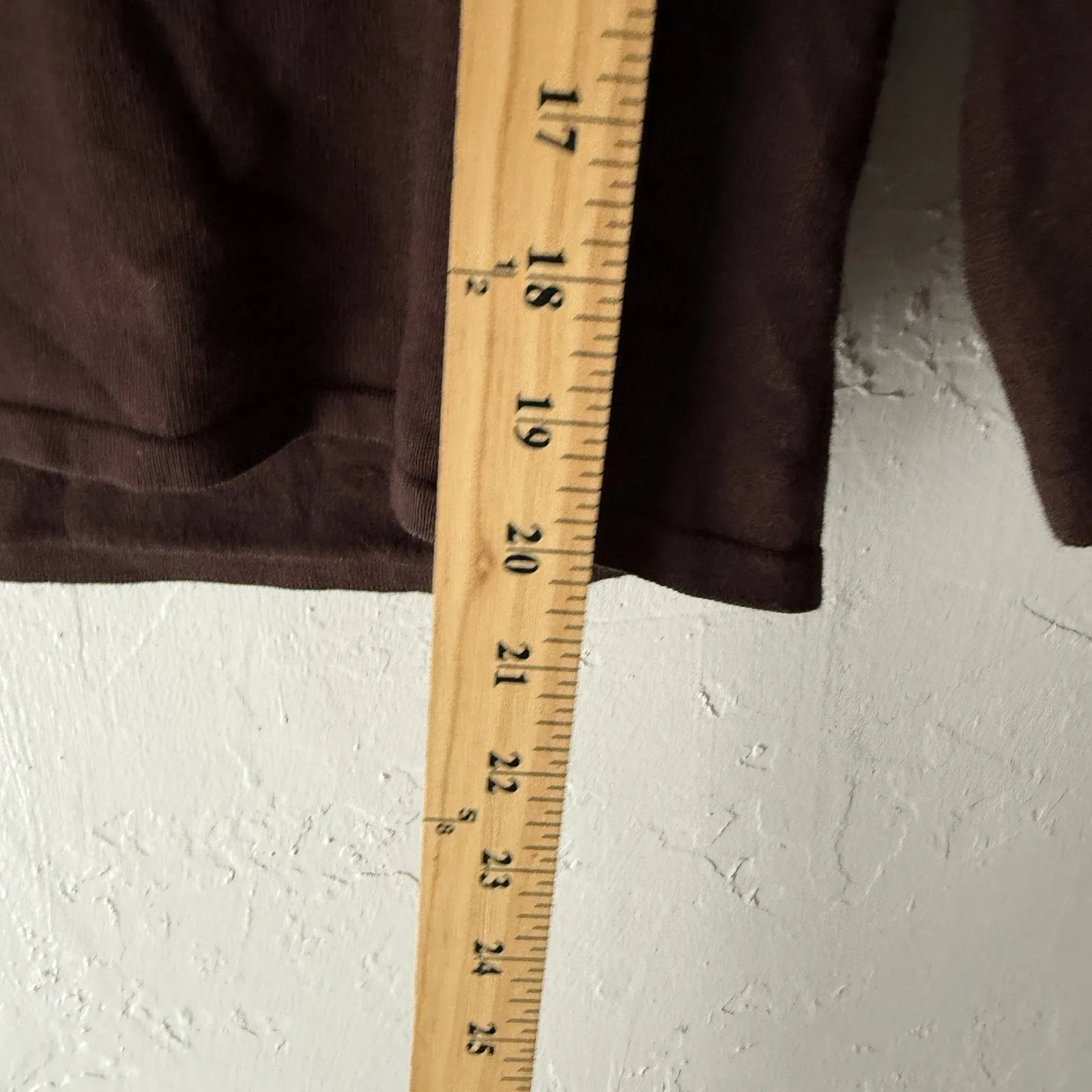 Spense Sweater‎ Y2k Medium Brown V Neck Silk Blend Pullover Long Sleeve Top - Image 4