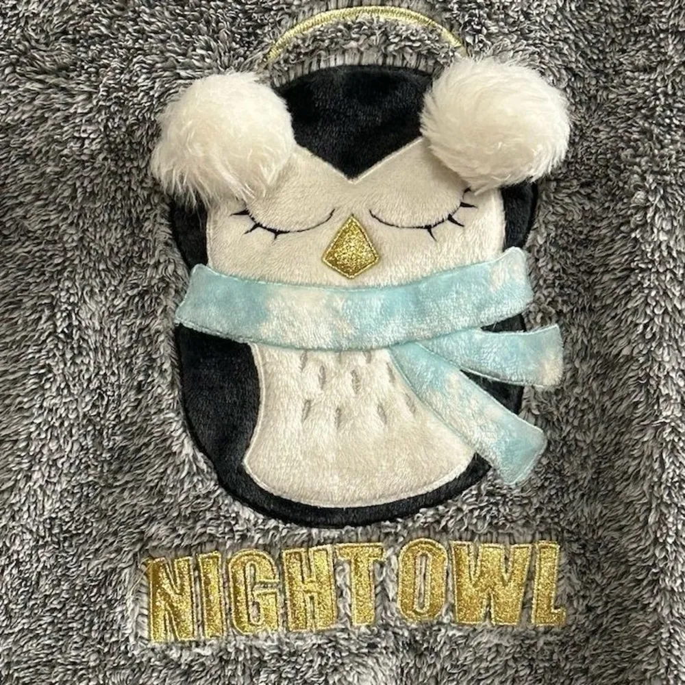 Secret Treasures Women's Gray Night Owl Pajama Top Size S - Image 3