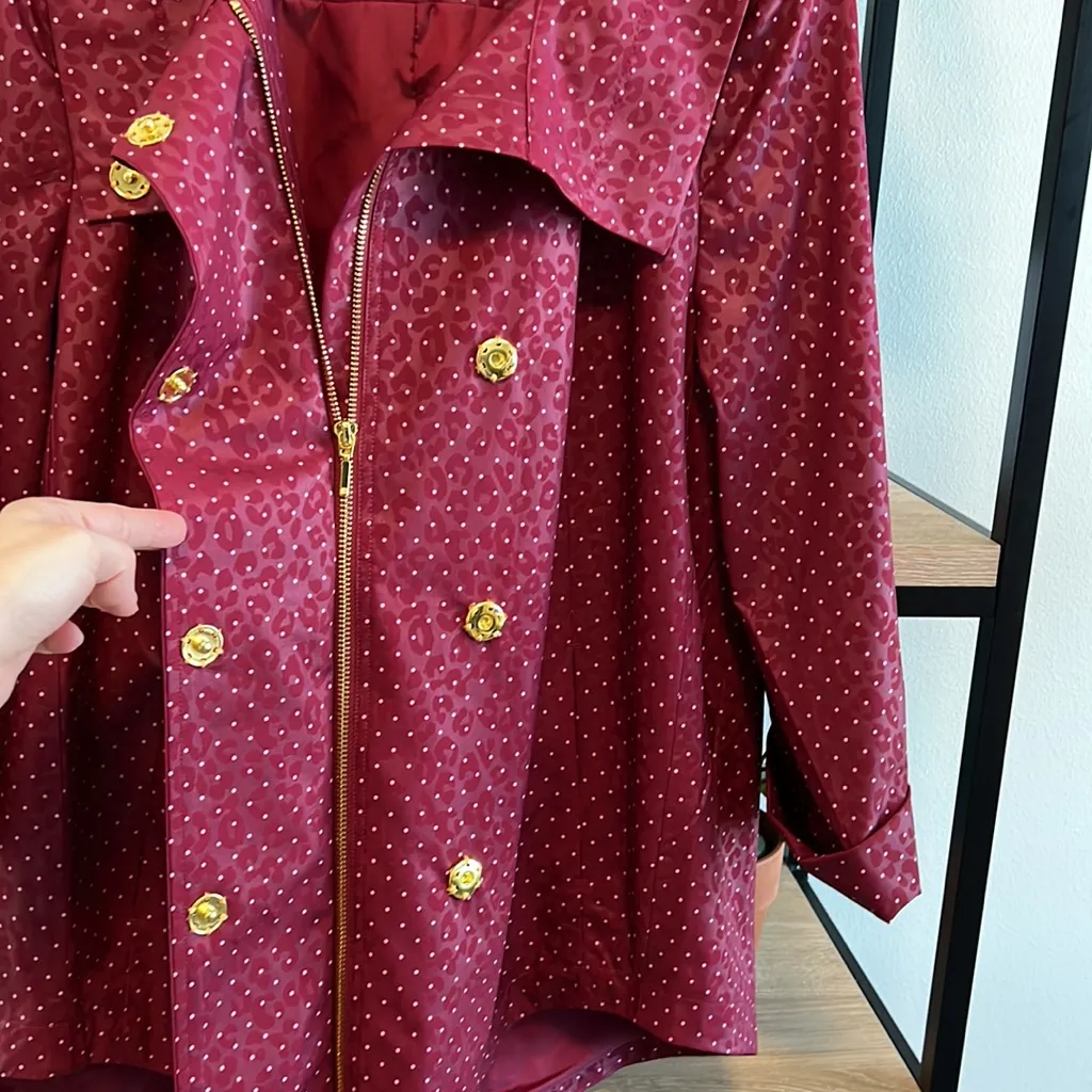 Chico's  Lightweight Polka Dot Spring Jacket, M / 1 - Image 5