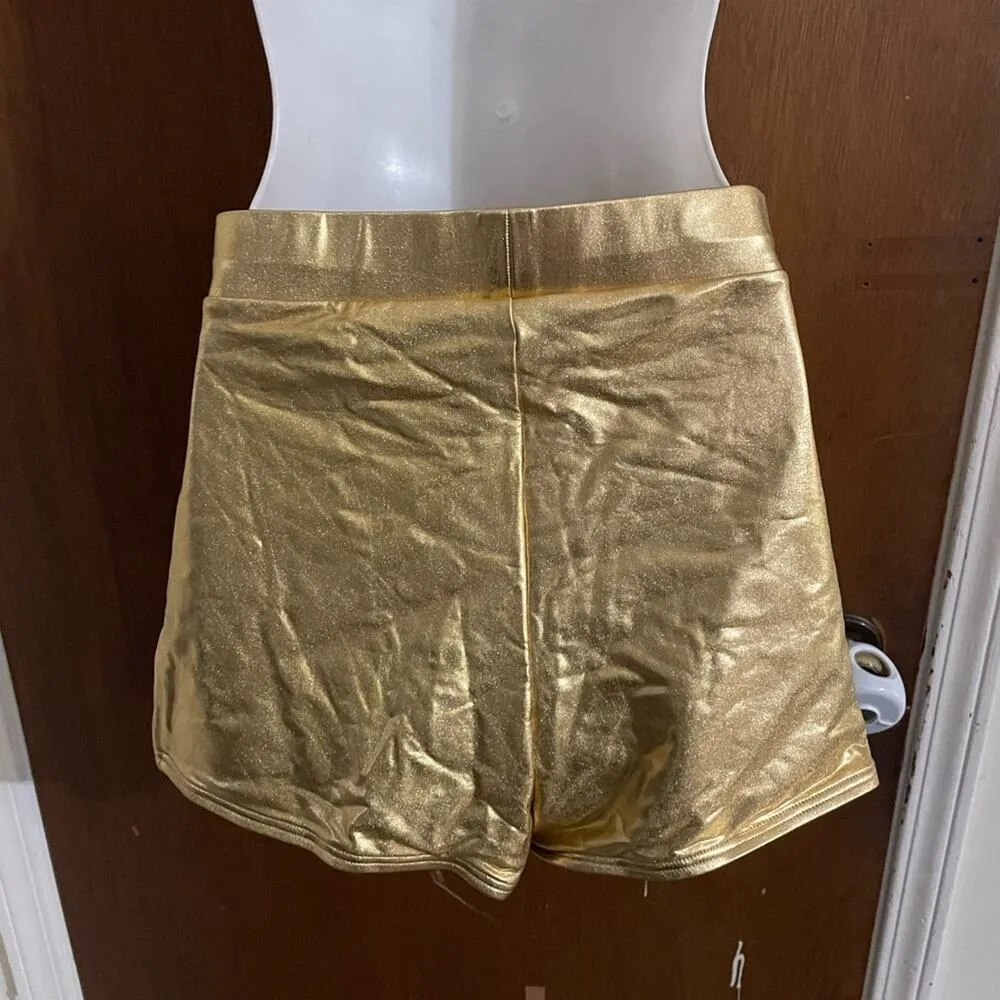 Unique Vintage swim hot pants in Gold - Image 3