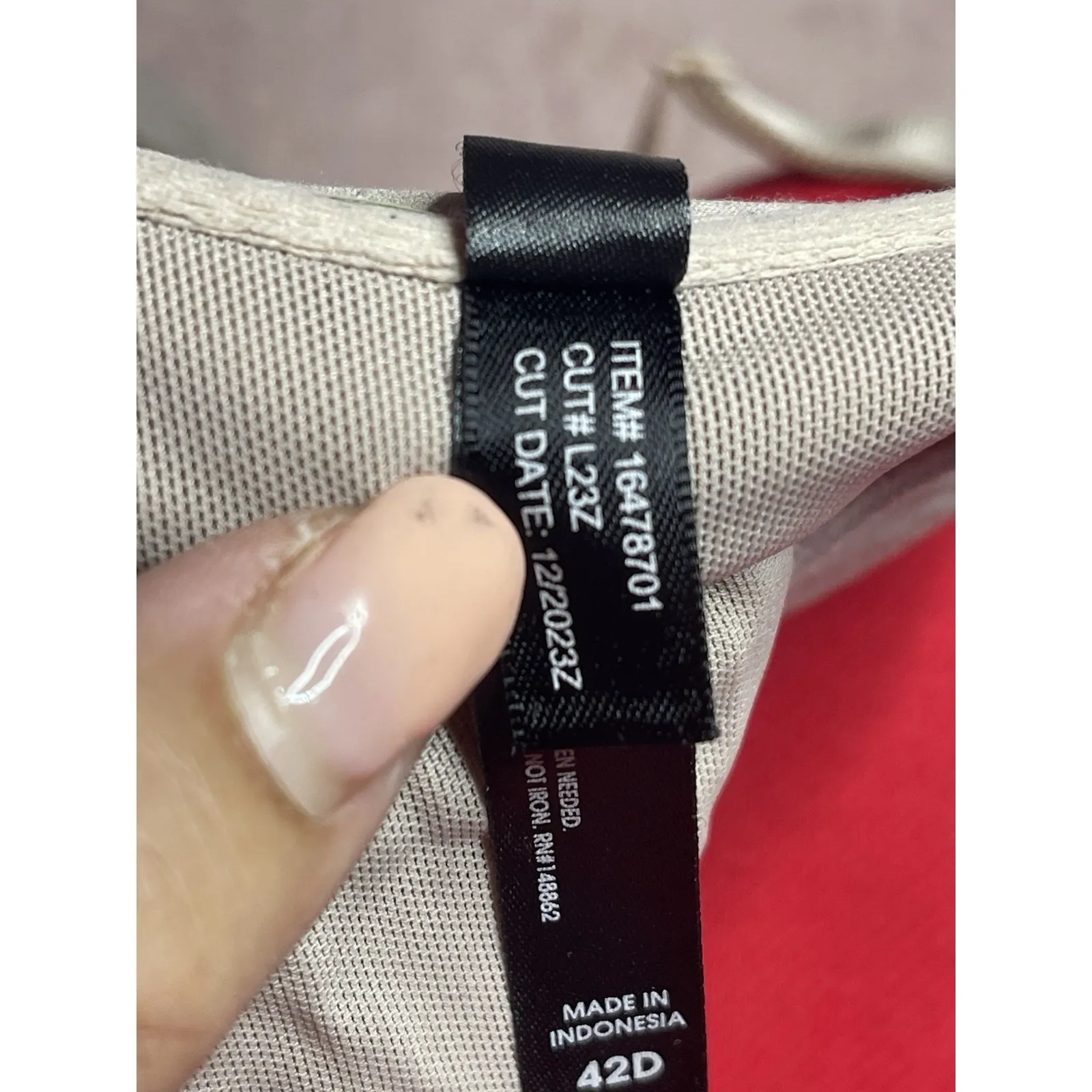 Torrid Perfect T-shirt Front Close Lightly Lined Bra 42D Beige Ult. Smoothing - Image 6