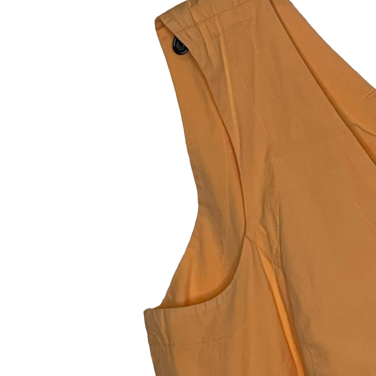 Gap Tank Dress Size 14 Orange Cotton Stretch Blend Womens Back‎ Zip Sleeveless - Image 3