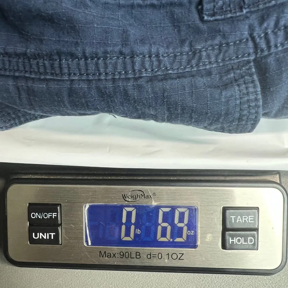 St. John's Bay 100% Cotton High Rise Navy Blue Academia Women's Shorts Size 12 - Image 9