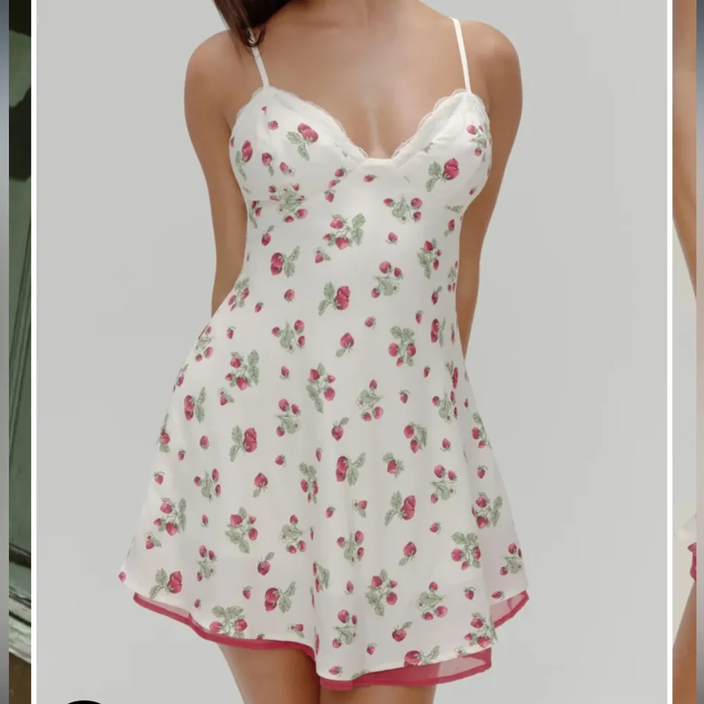 NWoT Frankie’s Bikinis Kenley Mini Dress Size Large Strawberry Print - Image 2