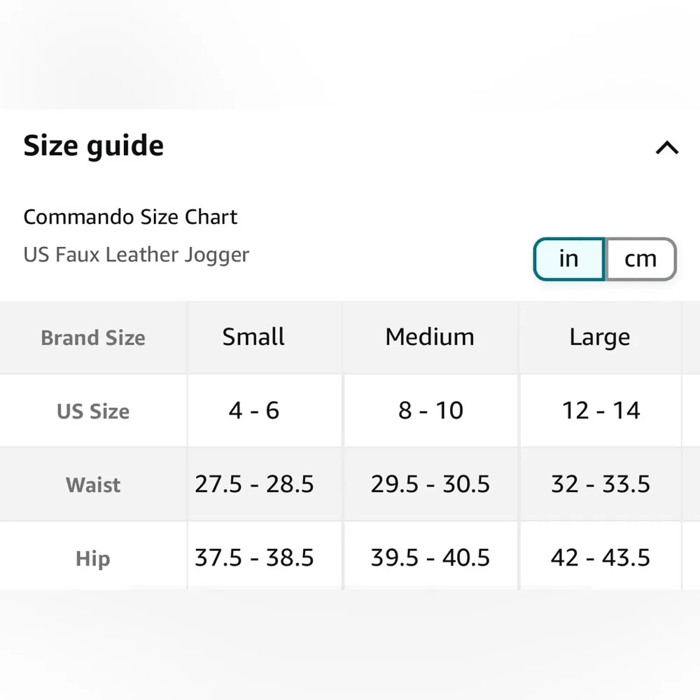 commando Women's Faux Leather Jogger Large - Image 5