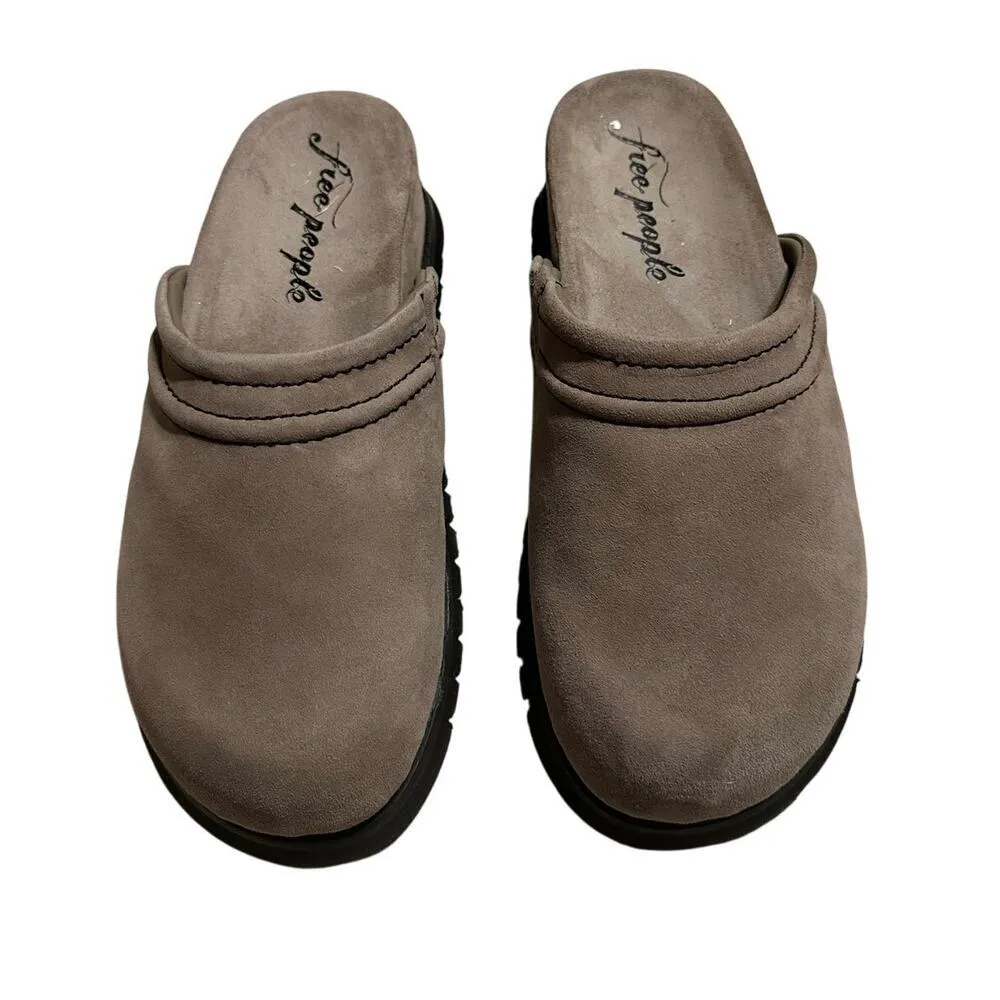 Free People Milo Everyday Mule Women's Size 11 Oyster Comfort Slip-On Leather - Image 3