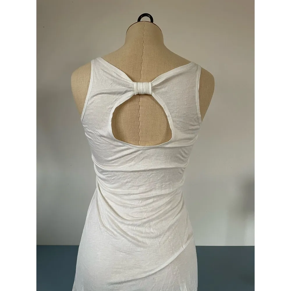 Max Rave womens cream tank with beading size M - Image 3