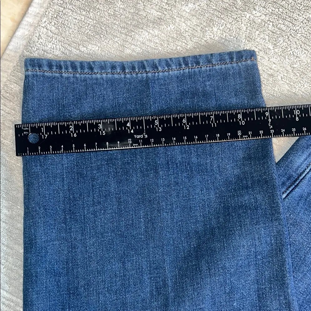 Express Blue cropped wide leg high rise size6.                          order151 - Image 7