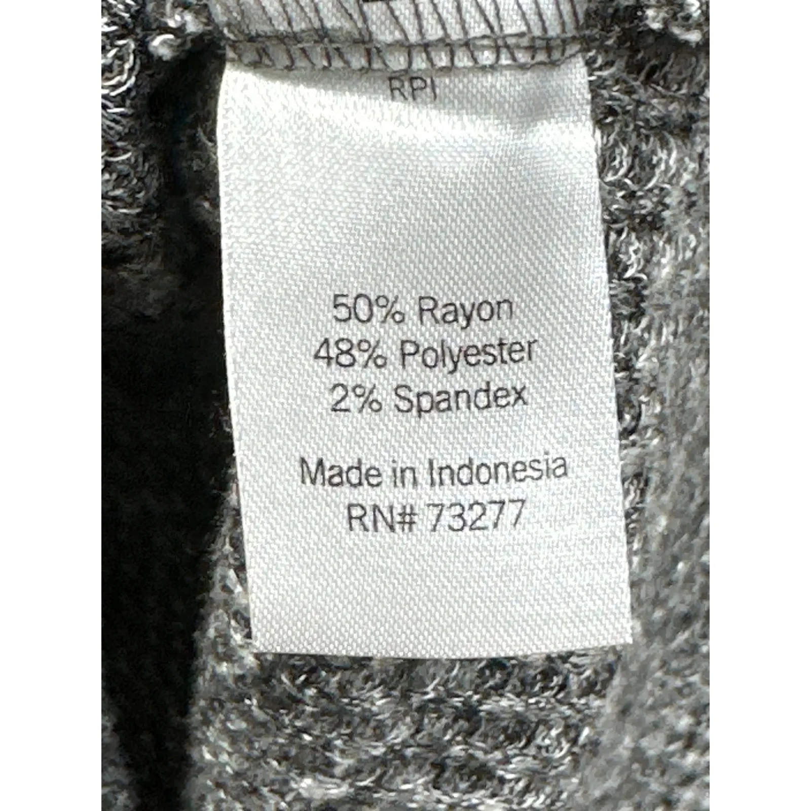 SONOMA Womens Gray Marl Textured Cowl Neck Long Sleeve Sweater Top Size Medium - Image 3