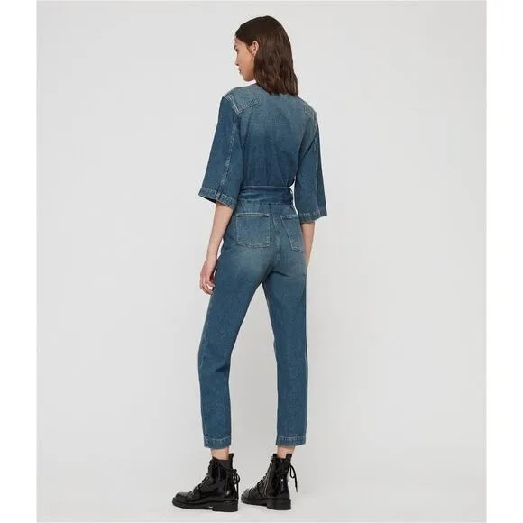 ALLSAINTS  Utility Denim Jumpsuit size 8 / M - Image 2