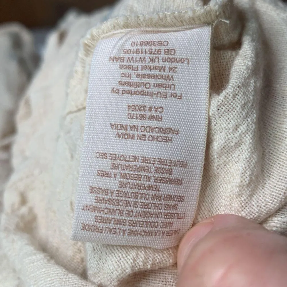 Free People Arizona Boho Mini Dress Jumper In Tea Combo Rare W-747 Size M - Image 15