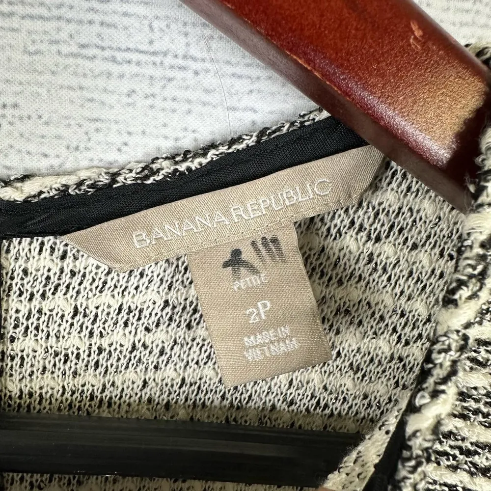 Banana Republic Womens size 2 Petite Long Sleeve Striped Knit Dress 138980-00 - Image 7