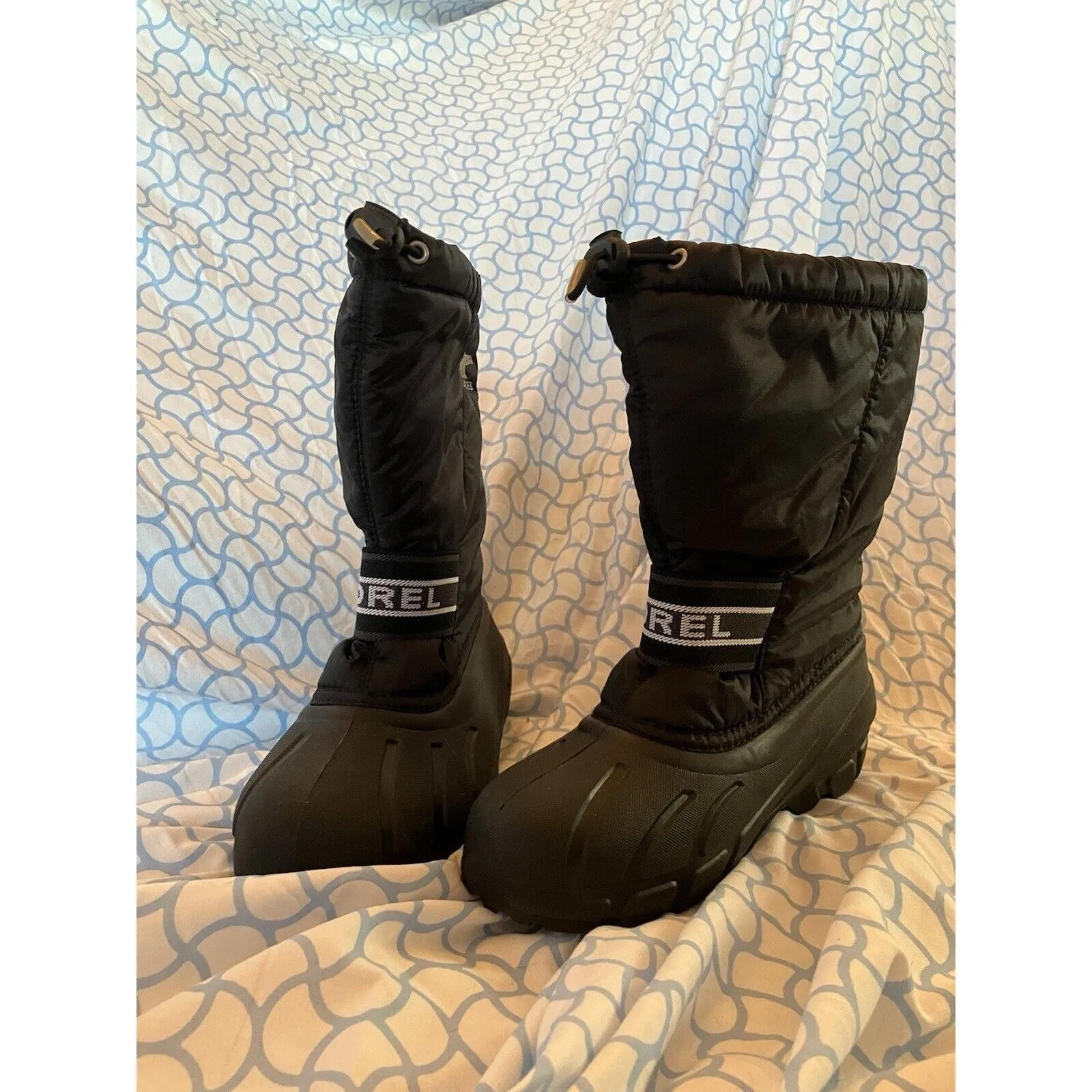 Sorel Snow Boots Unisex Black 1287921011 Size 5 Lace Up Excellent Condition - Image 6