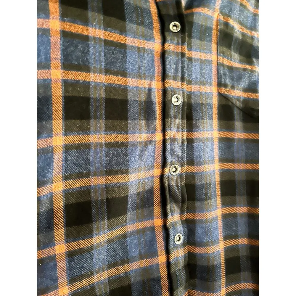 prAna | Golden Canyon Flannel Cozy Gorpcore Fall | Rich Sapphire | Sz M | NWT - Image 5