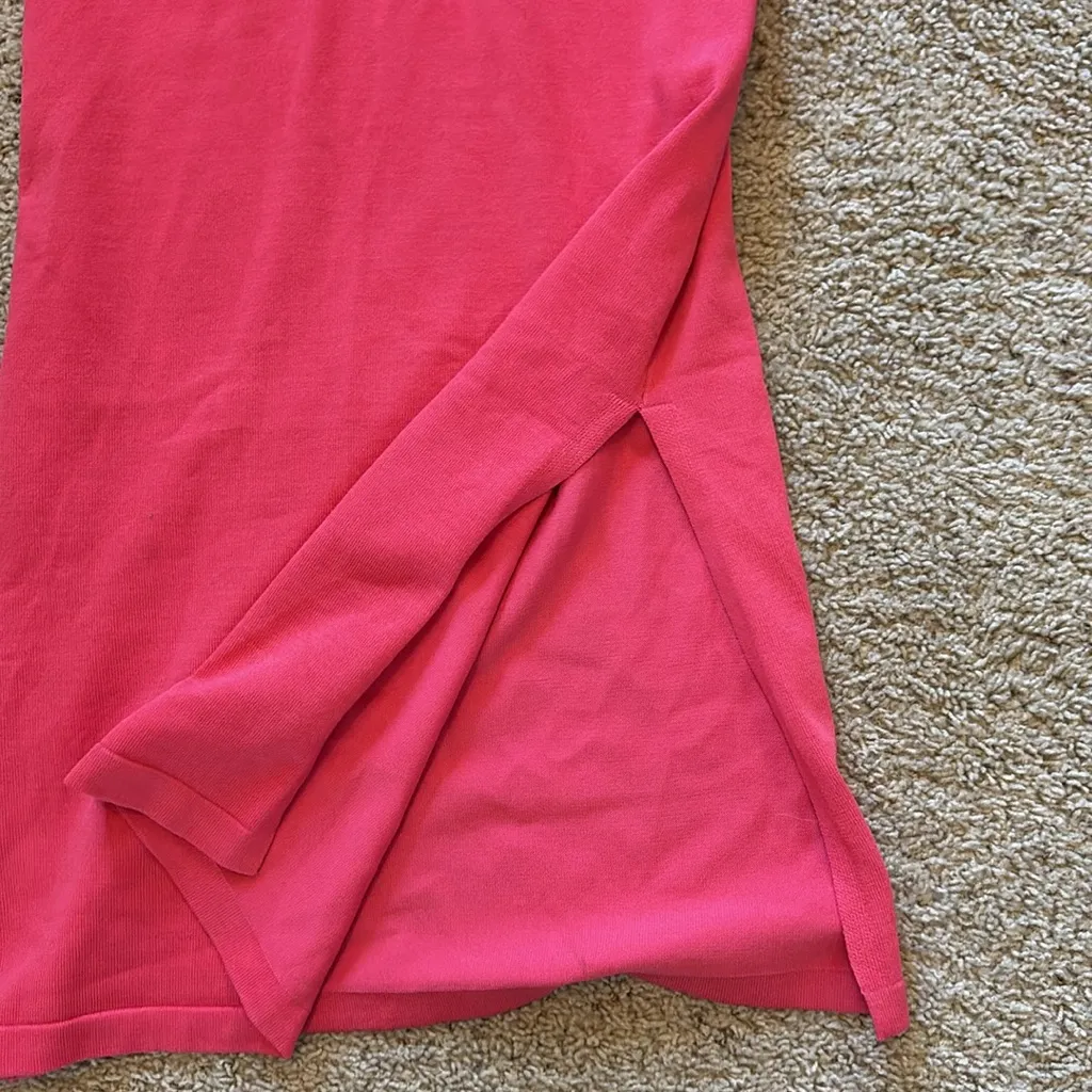 Lulu's Vibrant Pink Asymmetrical Halter Dress Red Size XL - Image 4