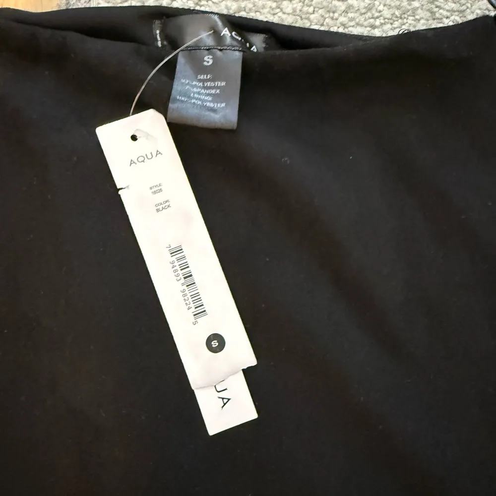 Aqua Black Mini A-Line Skirt for Work - Image 2