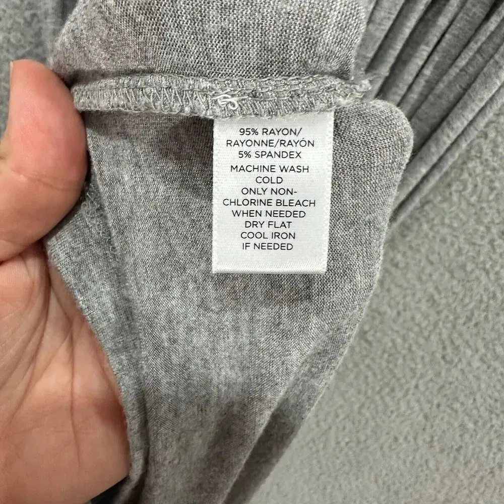 LOFT womens dress XS gray sleeveless midi sundress casual stretch‎ resort vaca - Image 6