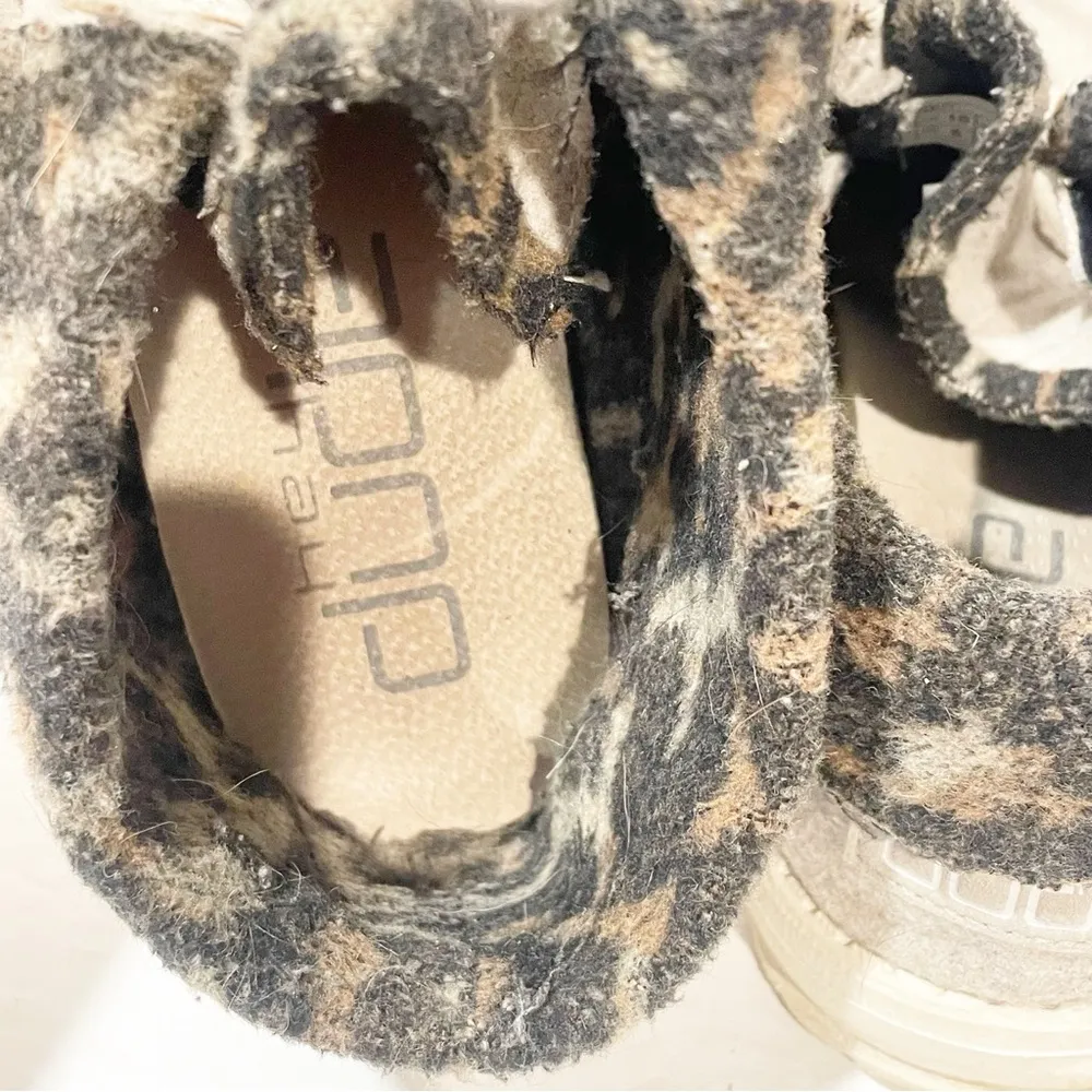 Hey Dude Women's Size 10 Britt Cream Cheetah Hiking Oxford Ankle Boot Booties - Image 5