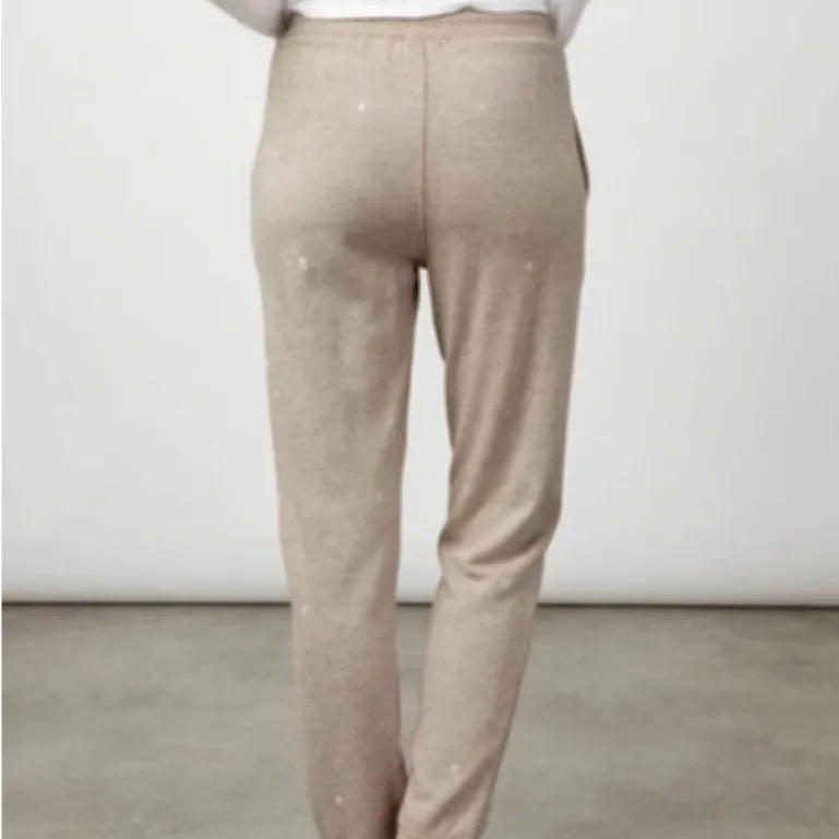 Rails Kingston Heather brown embroidered stars sweatpants Joggers, size S gym - Image 3